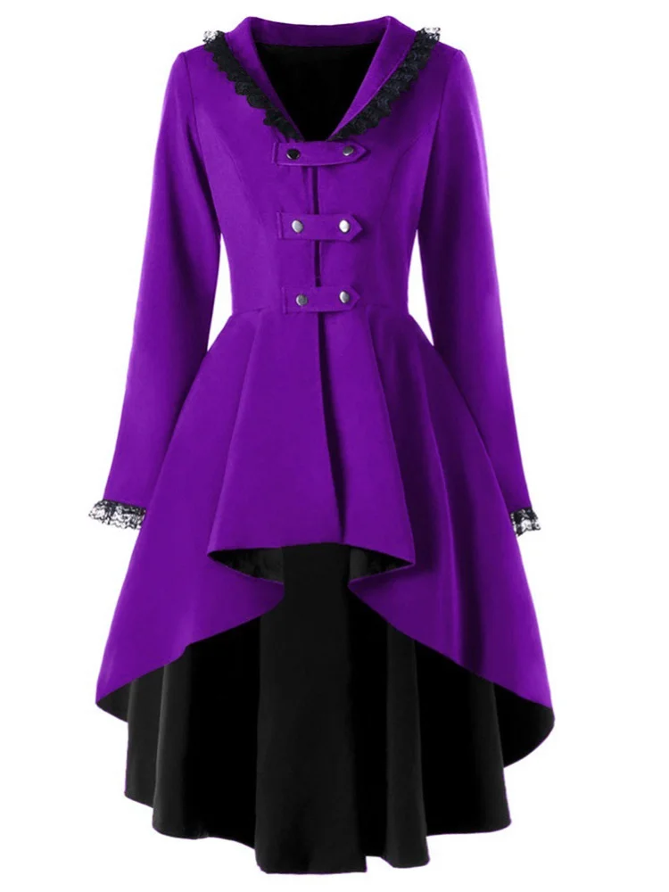 

Винтажное элегантное платье в стиле стимпанк, женское платье в викторианском средневековом стиле, вечернее платье для танвечерние на осень и зиму, кружевное лоскутное платье с вырезом лодочкой