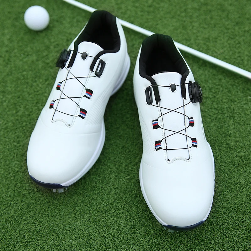 Professional Mens Golf Shoes Non-Slip Lightweight Grass Sneakers Outdoor Black White Golf Men's Shoes Waterproof Golf Shoes 2022