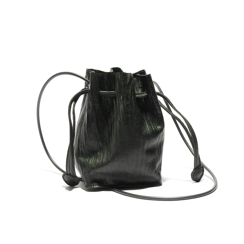 

Плиссированная кожаная сумка-ведро из овечьей кожи на одно плечо, женские маленькие дизайнерские сумки, новая супермягкая модная сумка через плечо