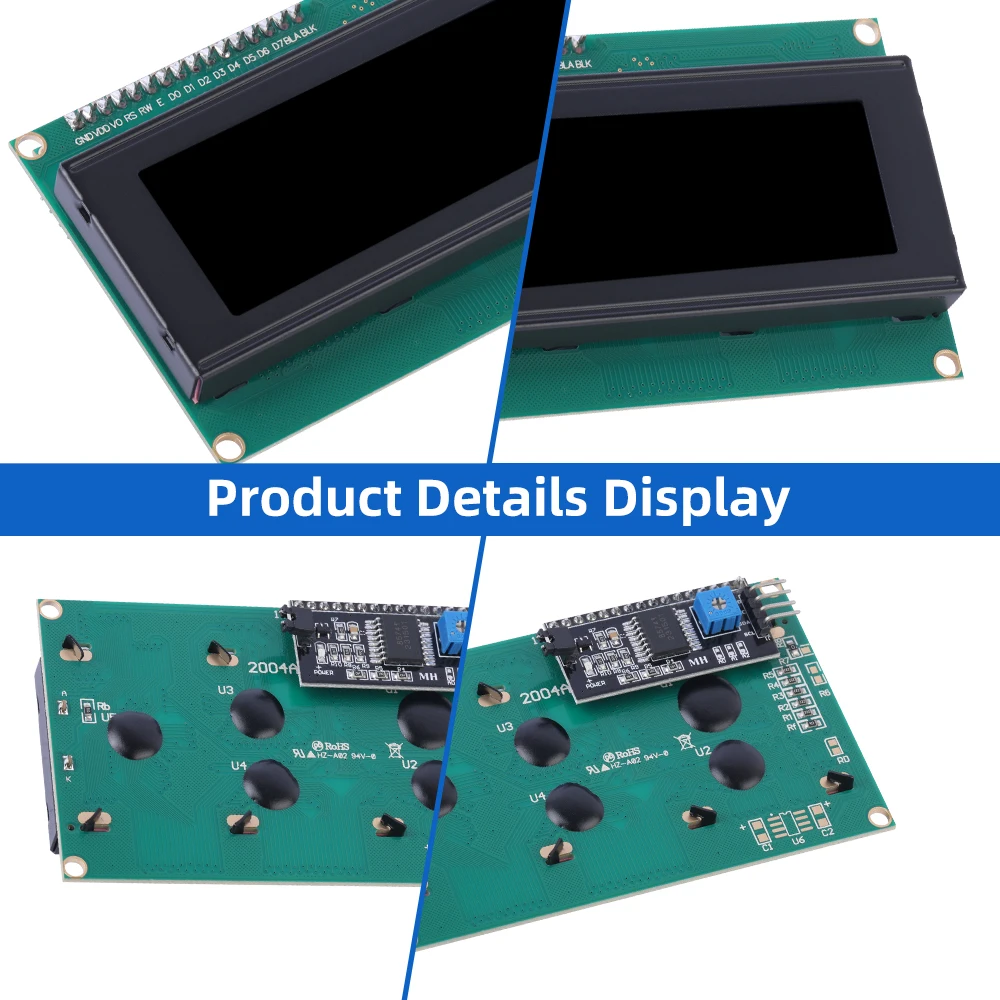 BTN черная пленка синяя плата адаптера IIC 2004A модуль дисплея LCM матричный экран 4*20