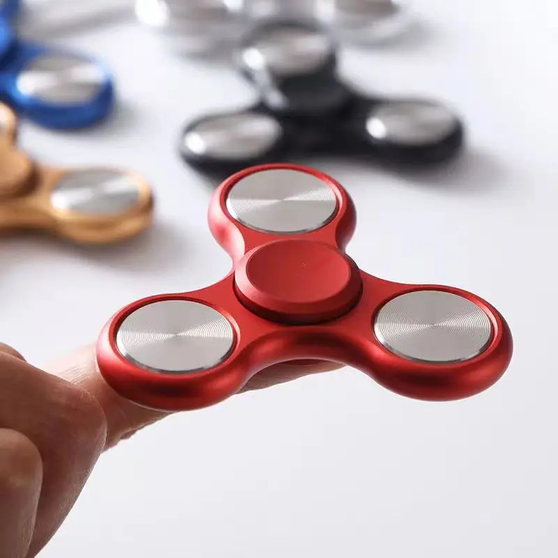Fingertip Gyroscope Fidget Spinner Toys Spinning Top Creative Decompression Toy Magnetic Stress Release Gold Spiner Juguetes