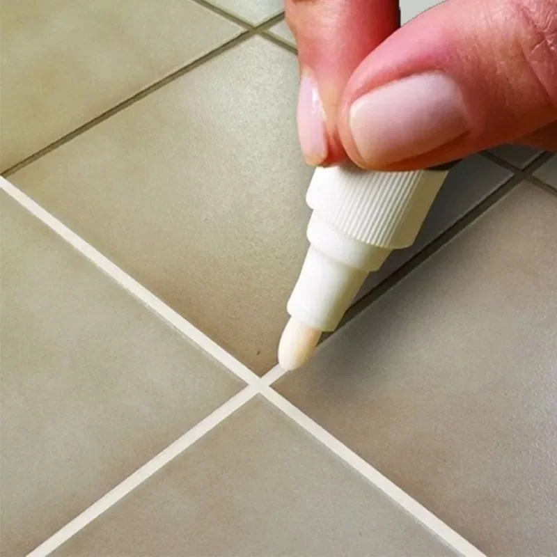 

NEW2023 Tile Marker Repair Wall Grout Pen White Grout Marker Odorless Non Toxic for Tiles Floor and Tyre Suitable Car Painting M