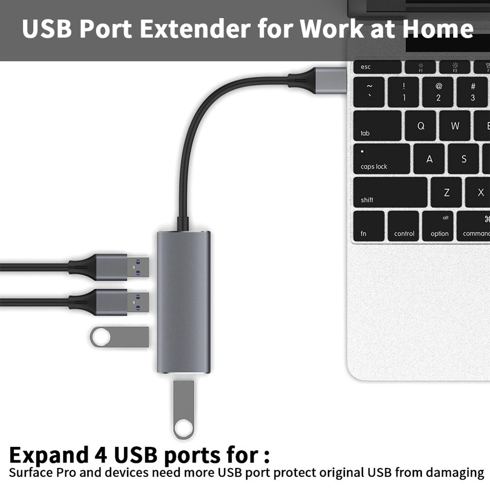 Разветвитель 4 в 1 портативный разветвитель для USB 3 0 + 3X 2 док-станция