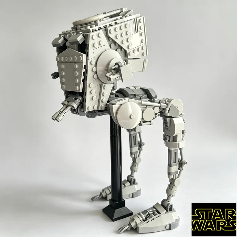 Фото Набор из 719 деталей MOC Star Wars AT-ST: Технические блоки для сборки мини-фигурок, развивающая игрушка для детей, подарок на день рождения №1
