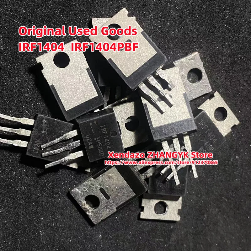 

10 шт./лот оригинальные б/у товары IRF1404 IRF1404Z F1404 F1404Z IRF1404PBF 162A 40V TO-220 MOSFET