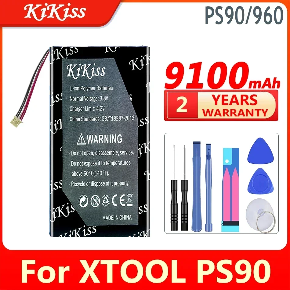 Мощный аккумулятор KiKiss 9100 мАч PS 90/960 для XTOOL PS90 автомобильный OBD2 OBD 2 литий-ионный 7 4