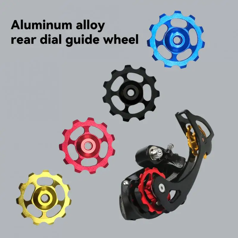 

MTB Road Bike Bicycle Freewheel Aluminum Alloy Jockey Wheel Rear Derailleur Ceramic Bearing Guide Wheel Bicycle Jockey Roller