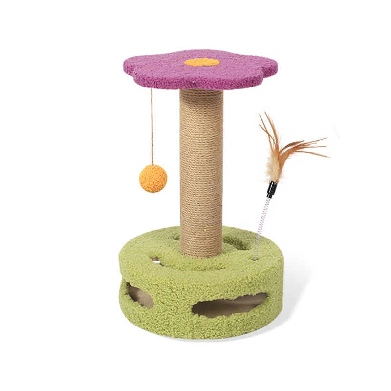 

Pet Cat Tree House Condo Perch Entertainment Playground Stable Furniture for Cats Kitten Multi-Level Tower for Large Cats Cozy