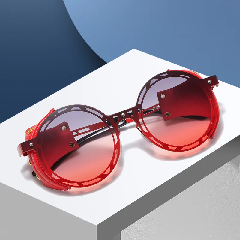 

New Vintage Round Sunglasses for Men Women Cyber Punk Glasses Retro Punk Sunglasses Round Eyewear UV400 Glasses Oculos De Sol
