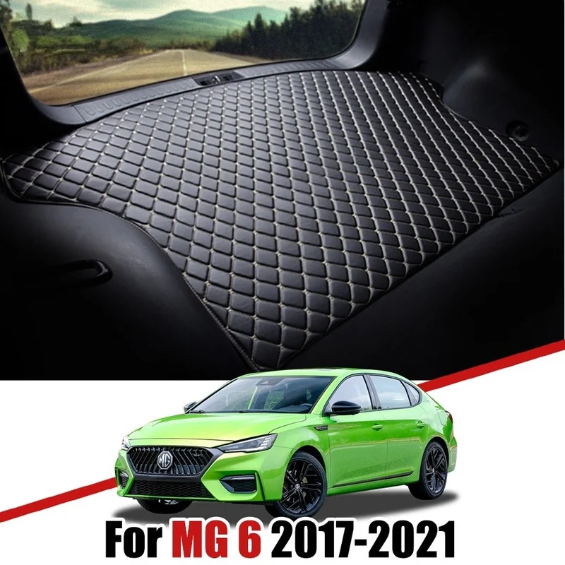 

Автомобильный багажник, искусственная кожа для MG 6 2016 2017 2018 2019 2020 2021, грузовой поднос, задняя крышка, водонепроницаемые напольные коврики, ак...
