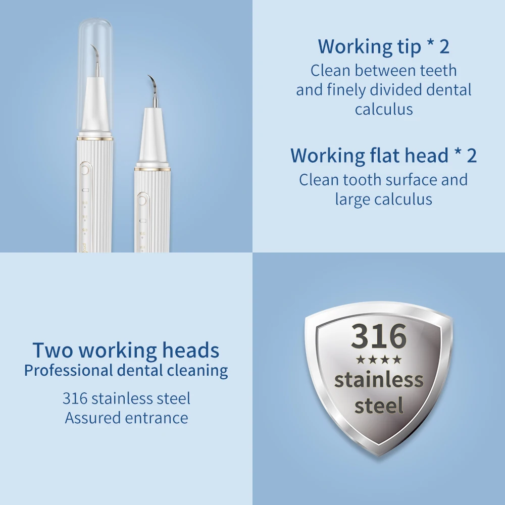 Electric Sonic Dental Calculus Scaler With Camera Oral Teeth Tartar Remover Plaque Stains Cleaner Removal Teeth Whitening LED