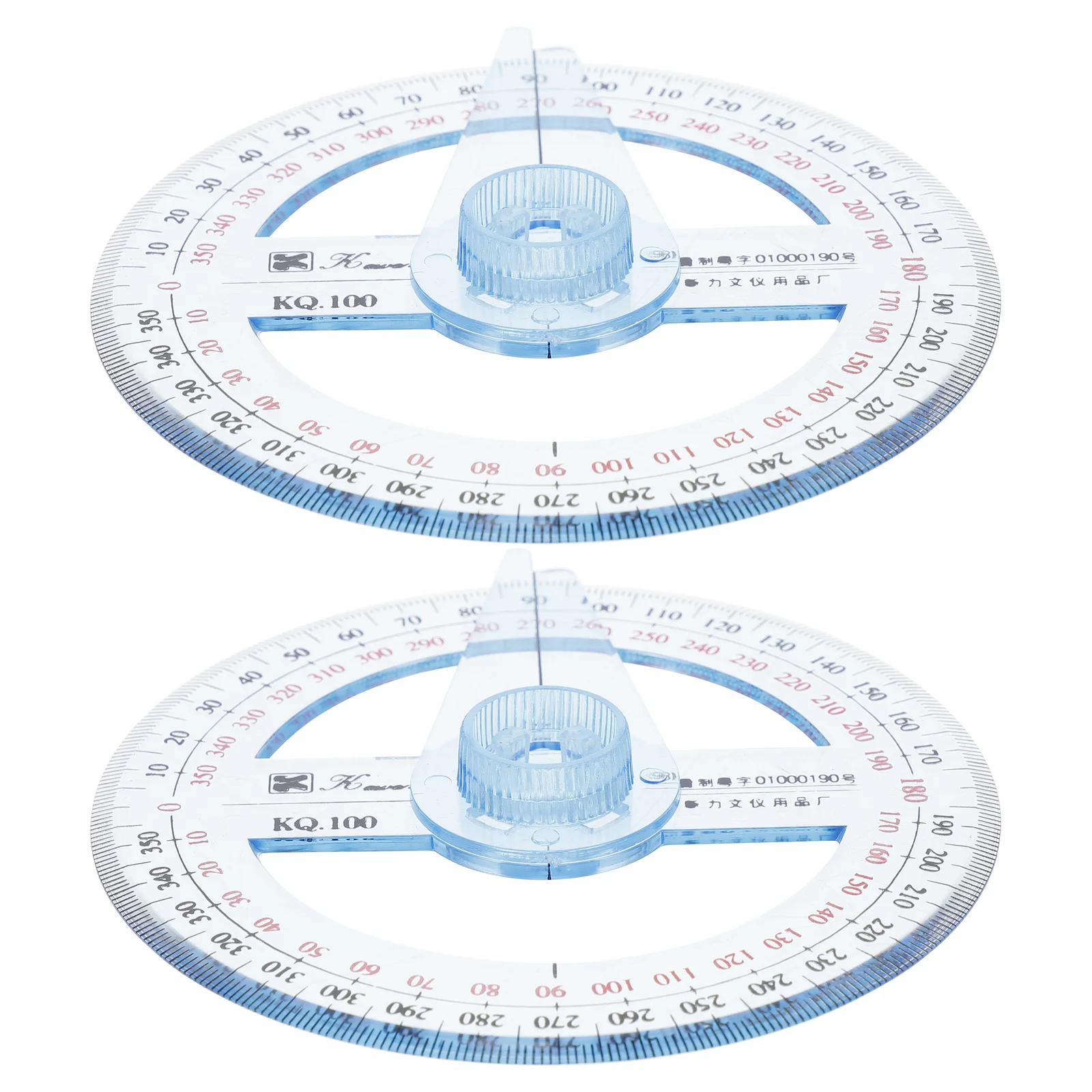 

2pcs Circle Protractor 360 Degree Protractor Ruler Math Geometry Tools for School Classroom Office Drafting Measuring Supplies