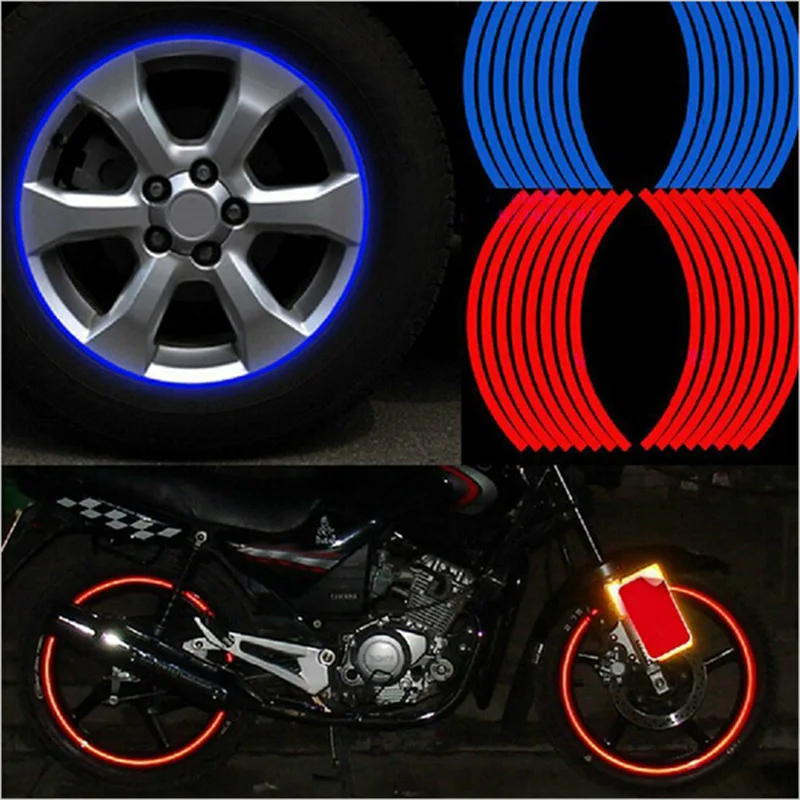 

Car Strips Wheel Stickers And Decals for astra h skoda fabia hyundai i30 w211 solaris renault megane 3 mercedes w203