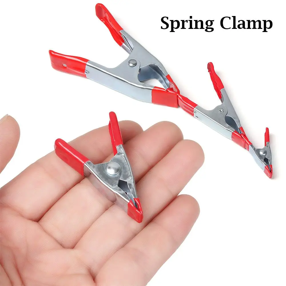 

1pc Craft Home Hand Tools Tools Micro Powerful Metal Woodworking Grip Spring Clamps A-shaped Clip