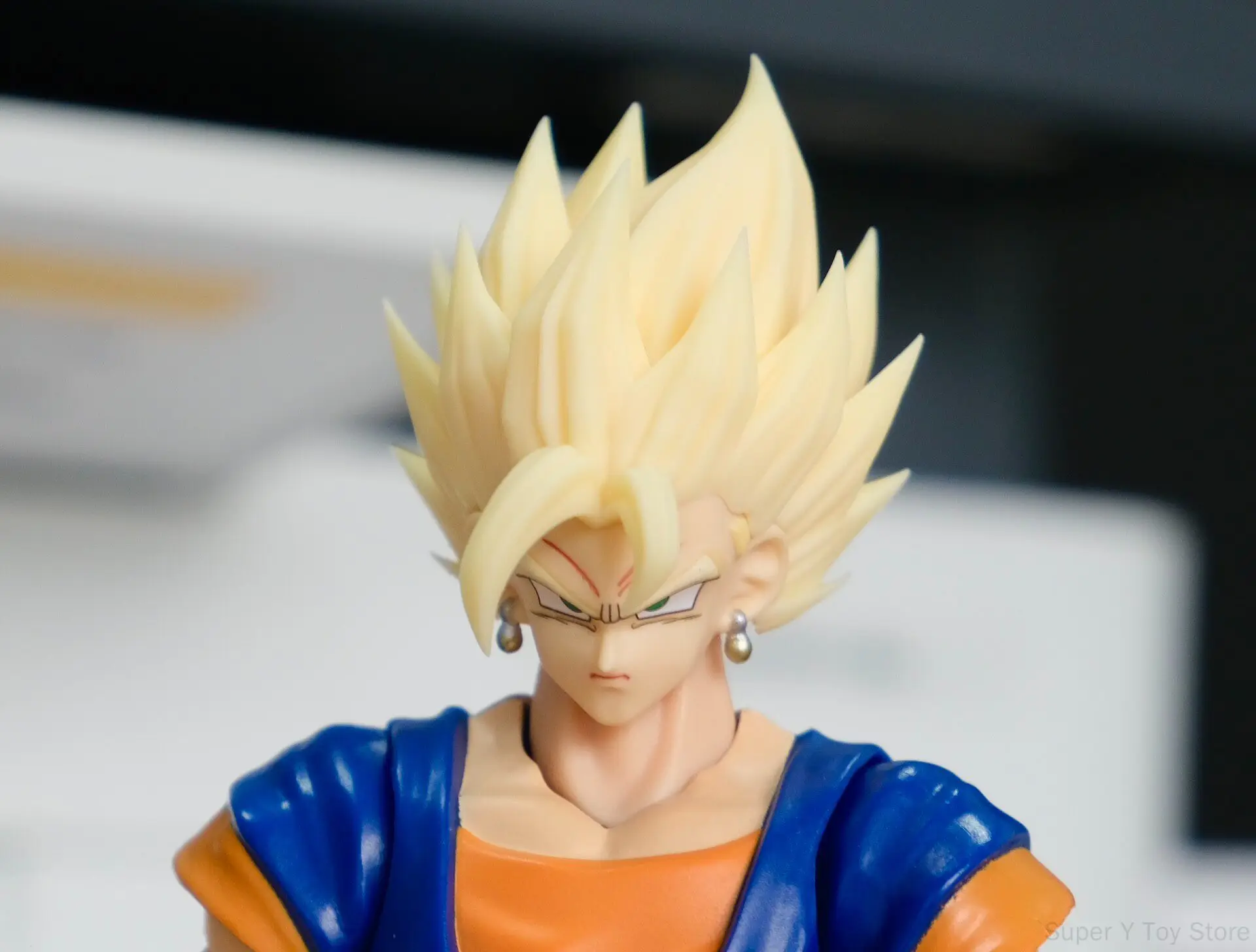 Фото Новая фигурка Вегито из Dragon Ball Z с волосами, совместимая с Bandai SHF2.0/3.0, комплект аксессуаров SHF, аниме-модель, головные скульптуры, коллекционные игрушки. №3