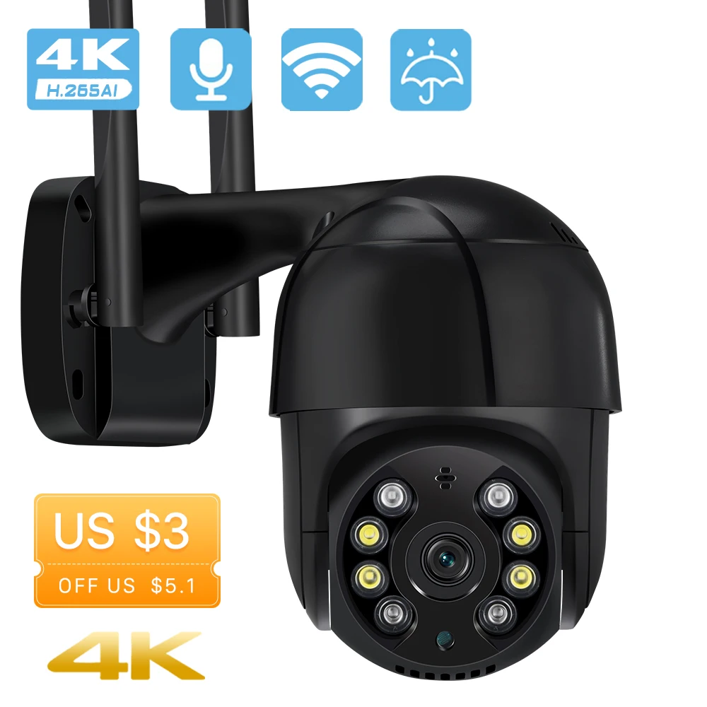 IP-камера BESDER 4K 8 Мп 5 МП PTZ Wi-Fi 1080P |