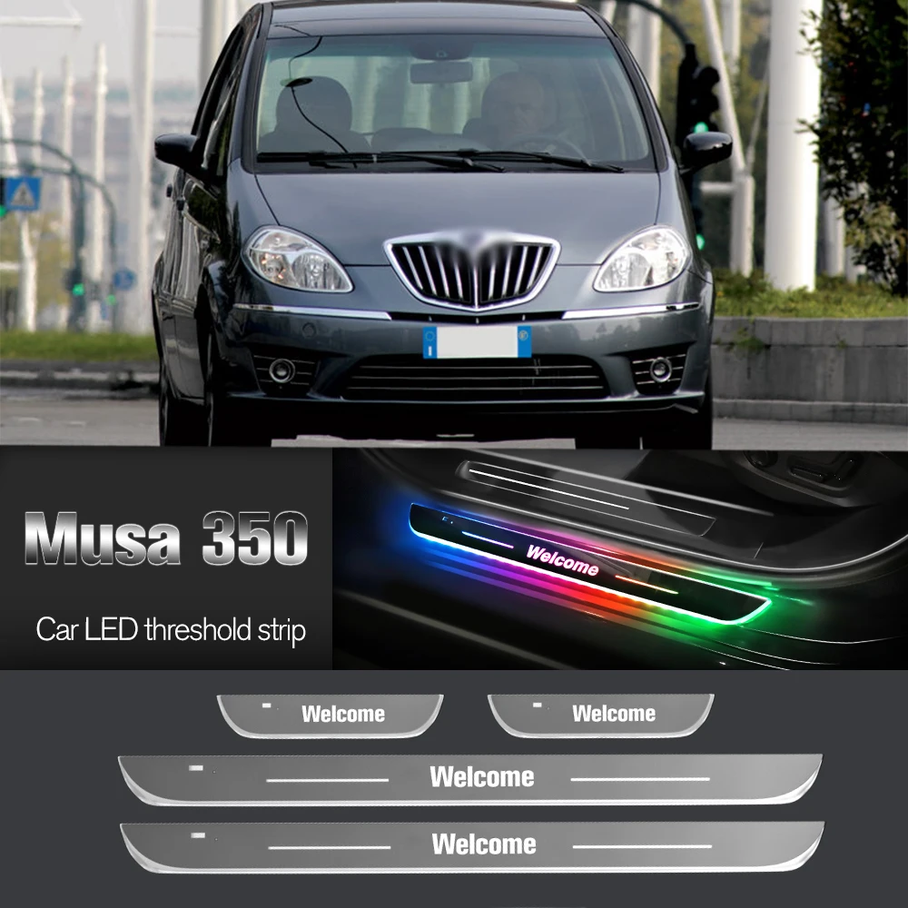 Автомобильный порог для Lancia Musa 350 2008-2013 2009 2011 2012 индивидуальный логотип