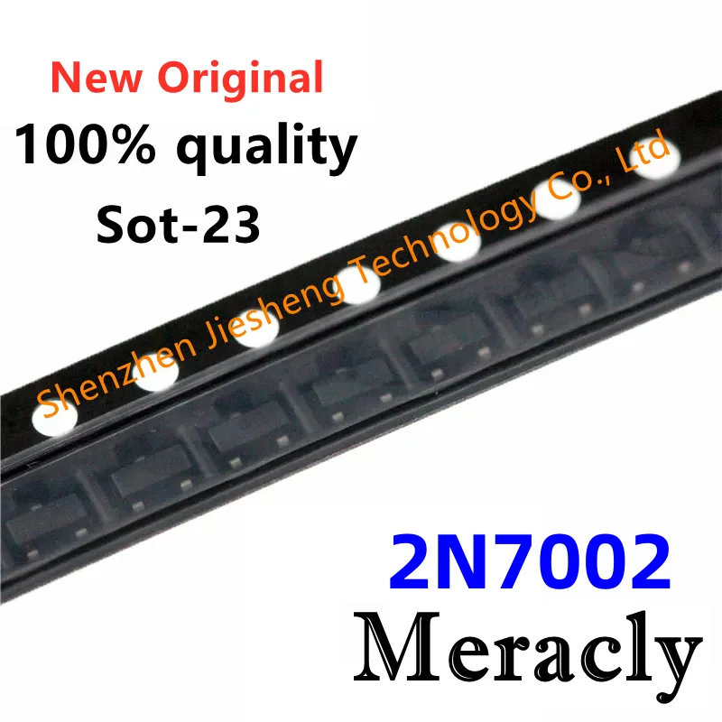 

100PCS 2N7002 7002 702 72K SOT23 2N7002K Field-Effect Transistor 60V