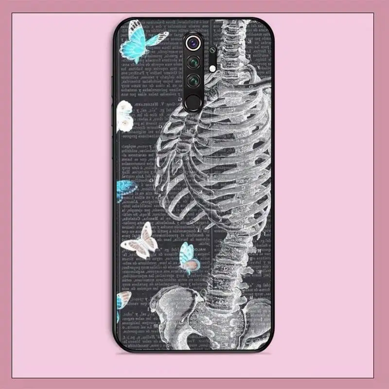 Radiological human organs Skeleton skull art Phone Case for Redmi Note 8 7 9 4 6 pro max T X 5A 3 10 lite pro images - 6