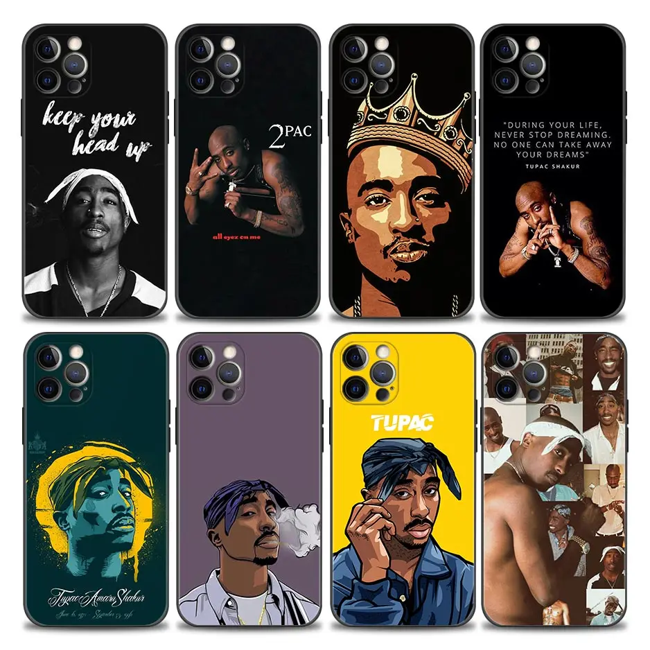 

Yinuoda Rapper 2pac Tupac Phone Case for iPhone 11 12 13 Pro Max 7 8 SE XR XS Max 5 5s 6 6s Plus Soft Silicone Cases Cover Funda