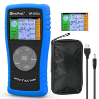 holdpeak hp 5800s digital pm2 5 hcho tvoc detector rechargeable air quality tester walarm setting