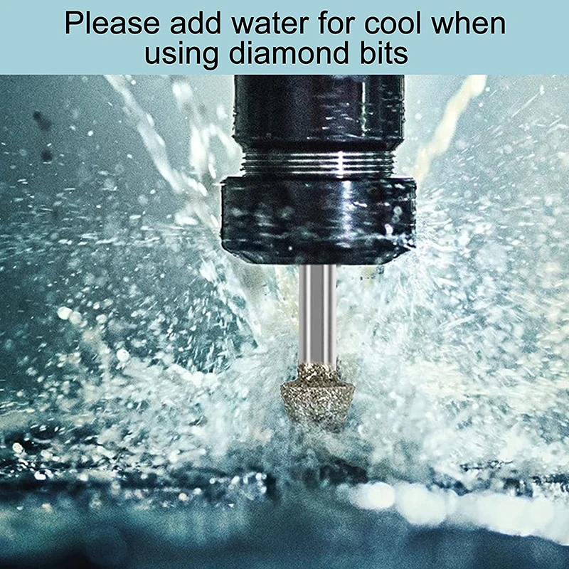Набор алмазных насадок 20 шт. абразивные роторные шлифовальные сверла с алмазным