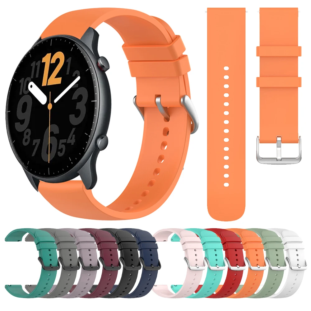 Ремешок силиконовый для смарт-часов Amazfit GTR 2, браслет для Amazfit ...