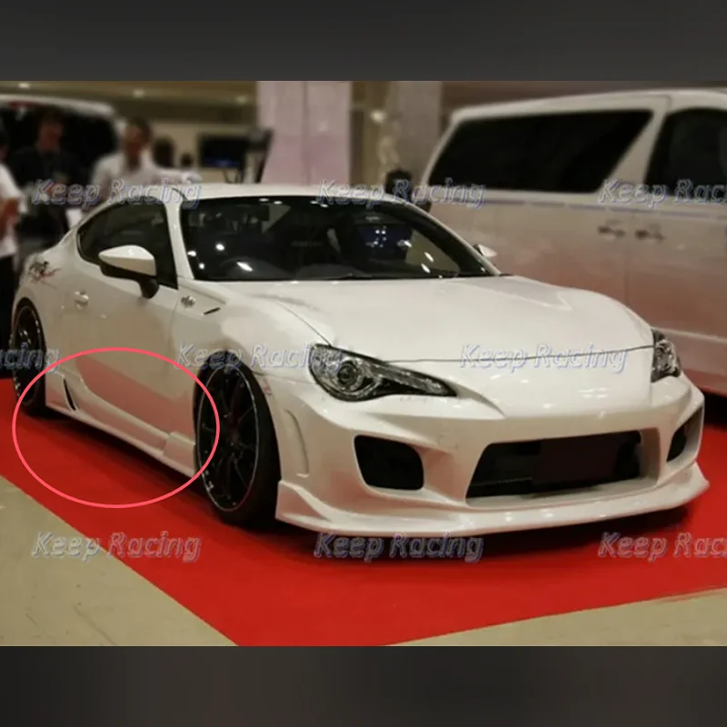 Боковая юбка из стекловолокна в стиле INGS N-SPEC для Toyota 13-21 FT86 GT86 FRS ZN6 BRZ ZC6