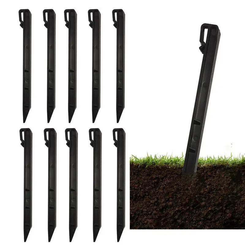 

Anchoring Stakes For Landscape 10 Inch Garden Landscape Edging Stakes 10pcs PP Anchoring Spikes Nail Landscape Edging Stakes For
