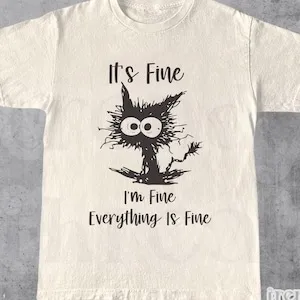 Кафетка с divertida de gato camiseta con la images &quotEstá!) 펀 presentation estresado&quot meme para amantes los ga