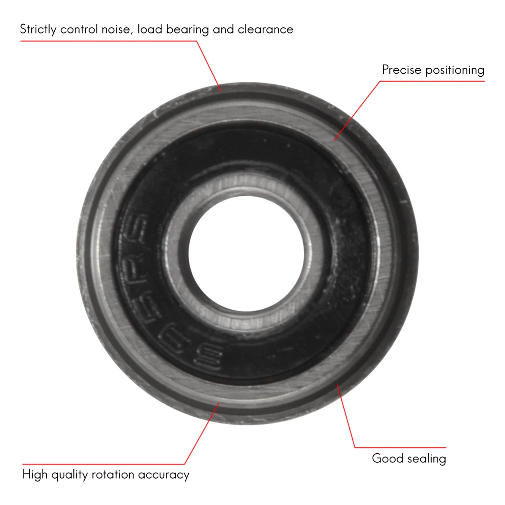 10 шт. F695-подшипник 5X13X4 мм фланцевый миниатюрный глубокий паз F695RS для 3D-принтера