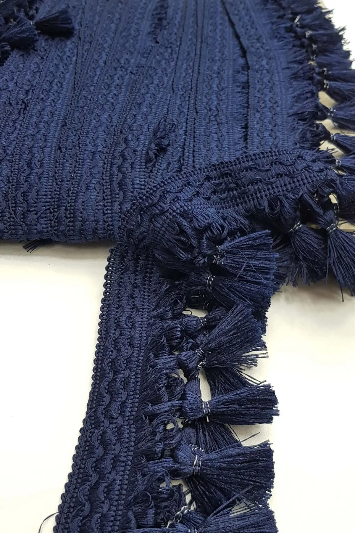 

Navy blue ball tassel fringe 7cm (1 Mt) decorative strip hobby supplies & entertainment life