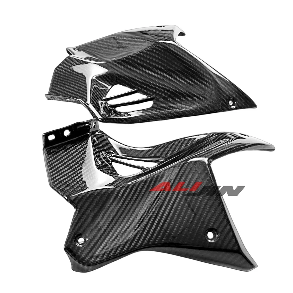 Настоящее сухое углеродное волокно для KAWASAKI NINJA H2 H2R 2014-2023 передняя боковая крышка