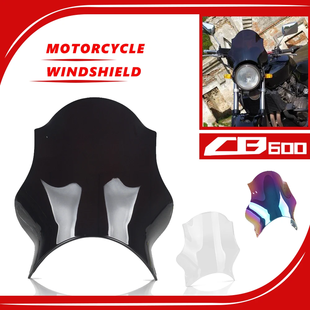 

CB250 Hornet For Honda CB400 CB600 CB750 CB900 CB919 All Years For Yamaha VMax 1200 Front Windshield WindScreen Hornet Deflector