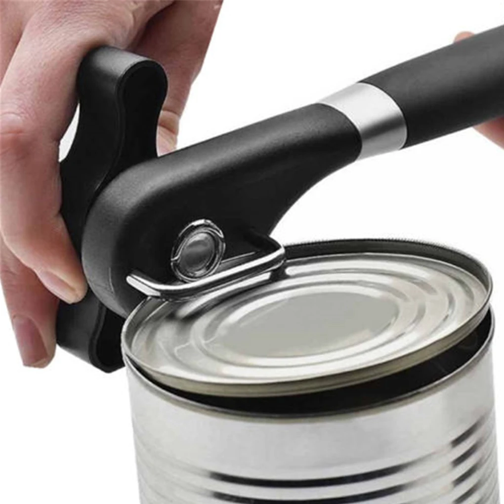 

Can Opener Manual Handheld Kitchen Plastic Metal Jar Lid Remover Manual Stainless Steel Can Opener Side Cut Manual Jar opener