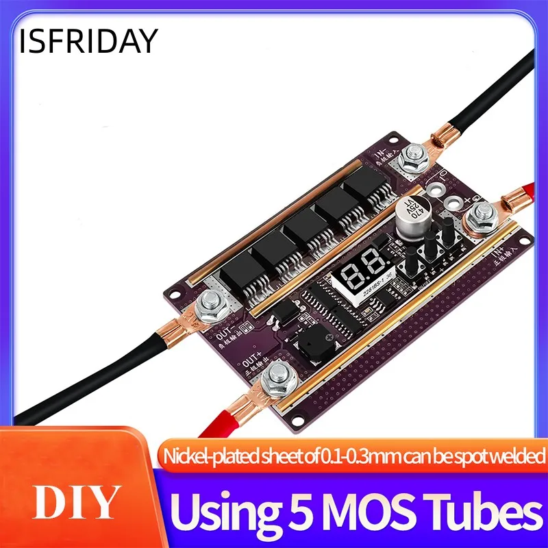 

12В точечная сварочная машина для 18650 Литиевая батарея DIY Комплект питания Регулируемый цифровой точечный сварочный аппарат PCB платы