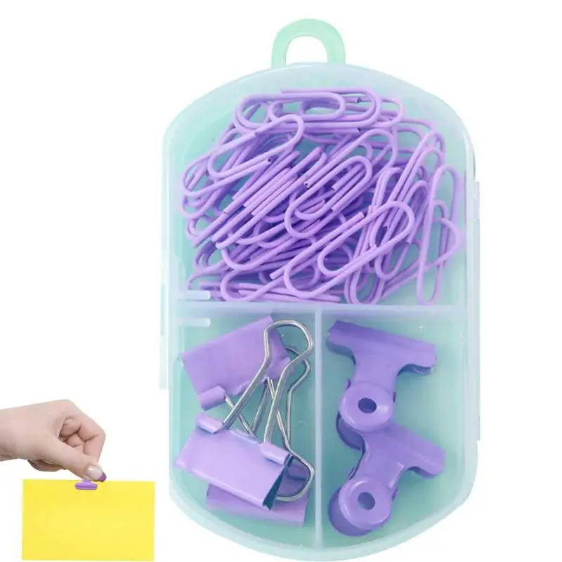 

Binder Clips Set 45Pcs Binder Clips Set For Organizing Paper Files Or Documents Colored Office Clips Set Upgraded Colorful