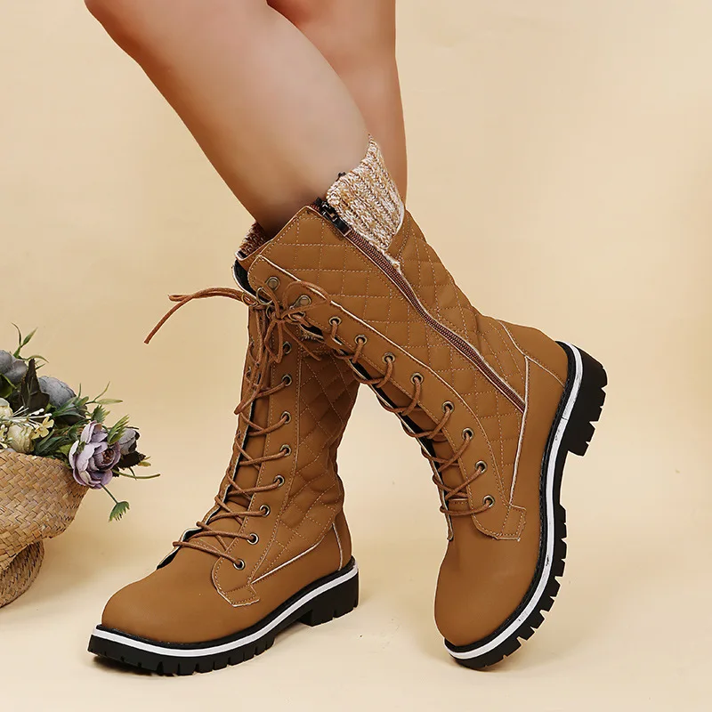 

Женские зимние ботинки из лакированной кожи, водонепроницаемые ботинки на платформе, теплые зимние ботильоны, Botas Mujer 2021