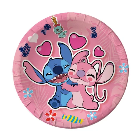 Disney Lilo & Stitch Товары Для Вечеринок По Случаю Дня Рождения Набор Одноразовой Посуды Включает В Себя Декоративную Скатерть