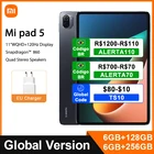 Глобальная версия Xiaomi Pad 5 6G 128G 11 ''WQHD + 120 Гц дисплей Snapdragon 860 4 стереодинамика 8720 мАч MiPad 5 22,5 Вт Быстрое зарядное устройство