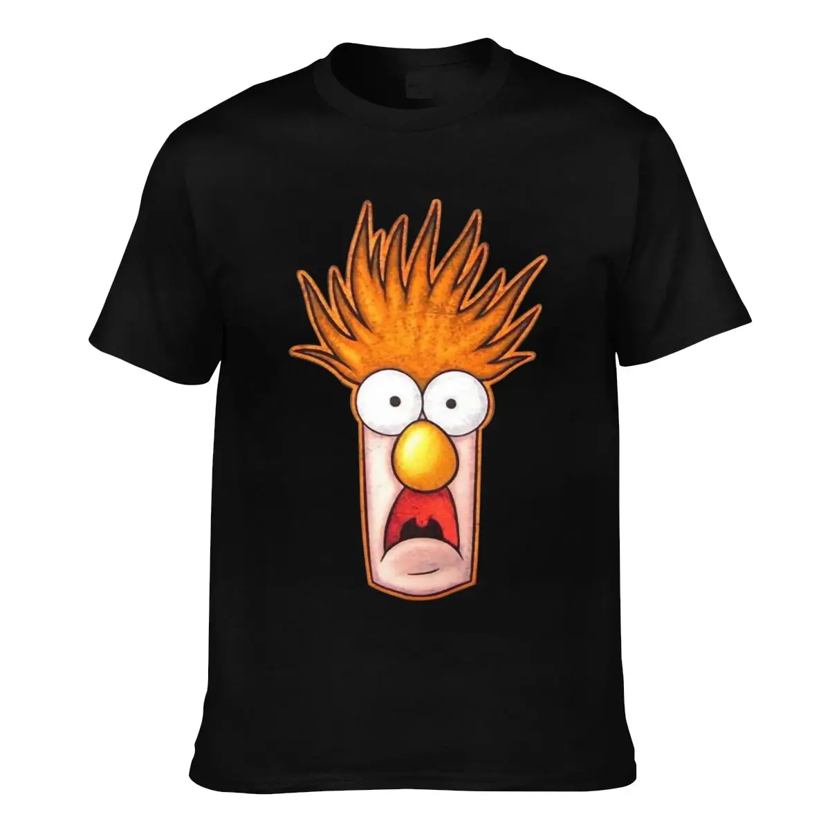 

Beaker The Muppets Face 2022 White Custom Men and women t-shirt Plus Size T Shirt Men Clothing
