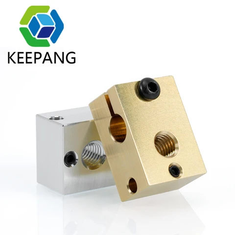 Kee Pang E3D V6 нагревательный блок алюминиевый латунный медный