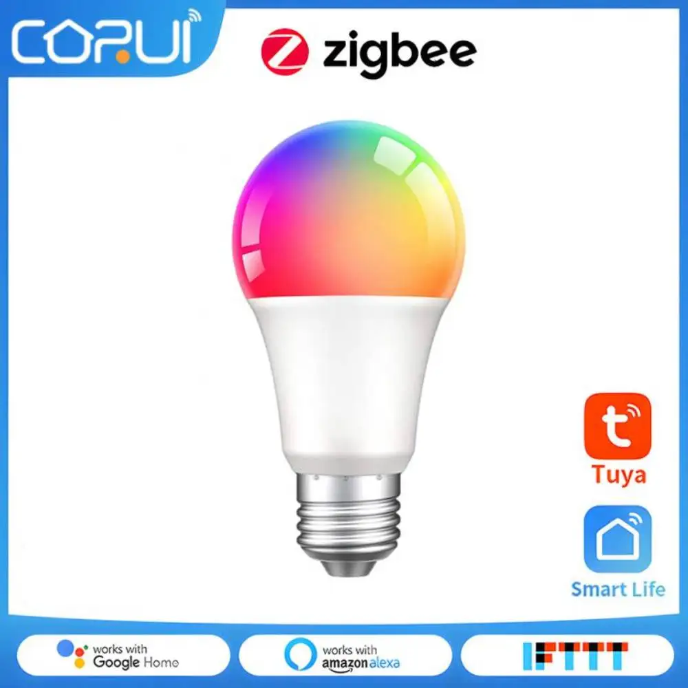 

Умсветильник лампа CORUI Zigbee3.0, светодиодная лампа с изменением цвета, 18 Вт, E27, 110 В, 220 В