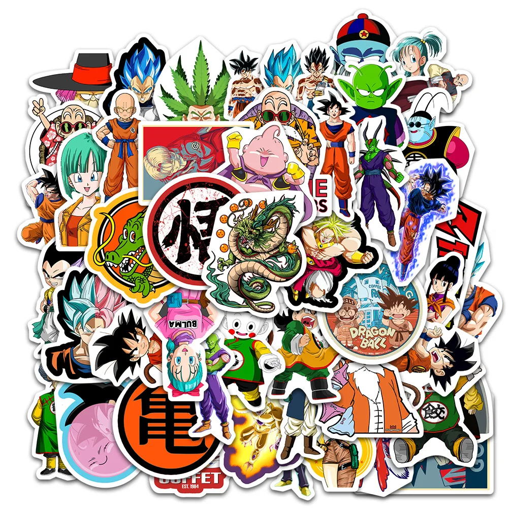 

50 Japanese Anime Dragon Ball Stickers Luggage Suitcase Skateboard Laptop Graffiti DIY Stickers