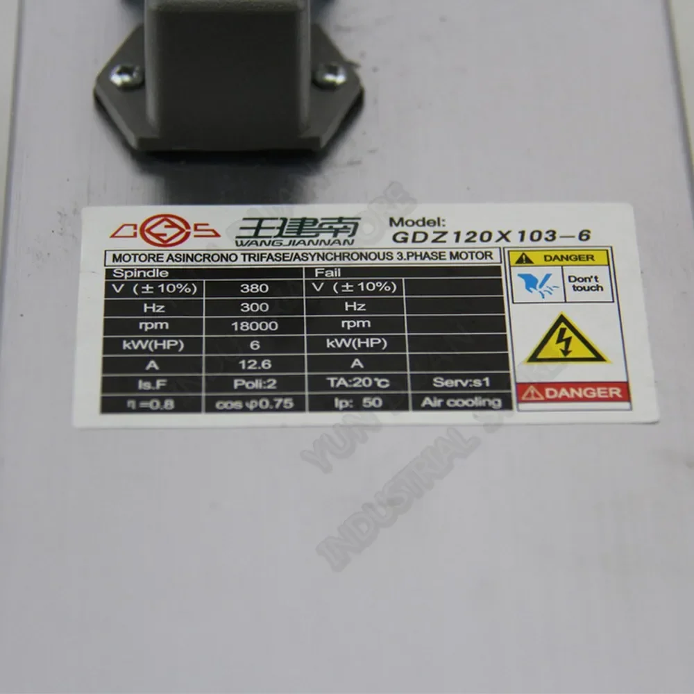 Фото Changsheng 3PH 380V 6KW 8hp ER32 Двигатель шпинделя переменного тока Вентилятор с воздушным охлаждением 18000 об/мин для гравировального станка с ЧПУ Резьбовой фрезерный станок №5