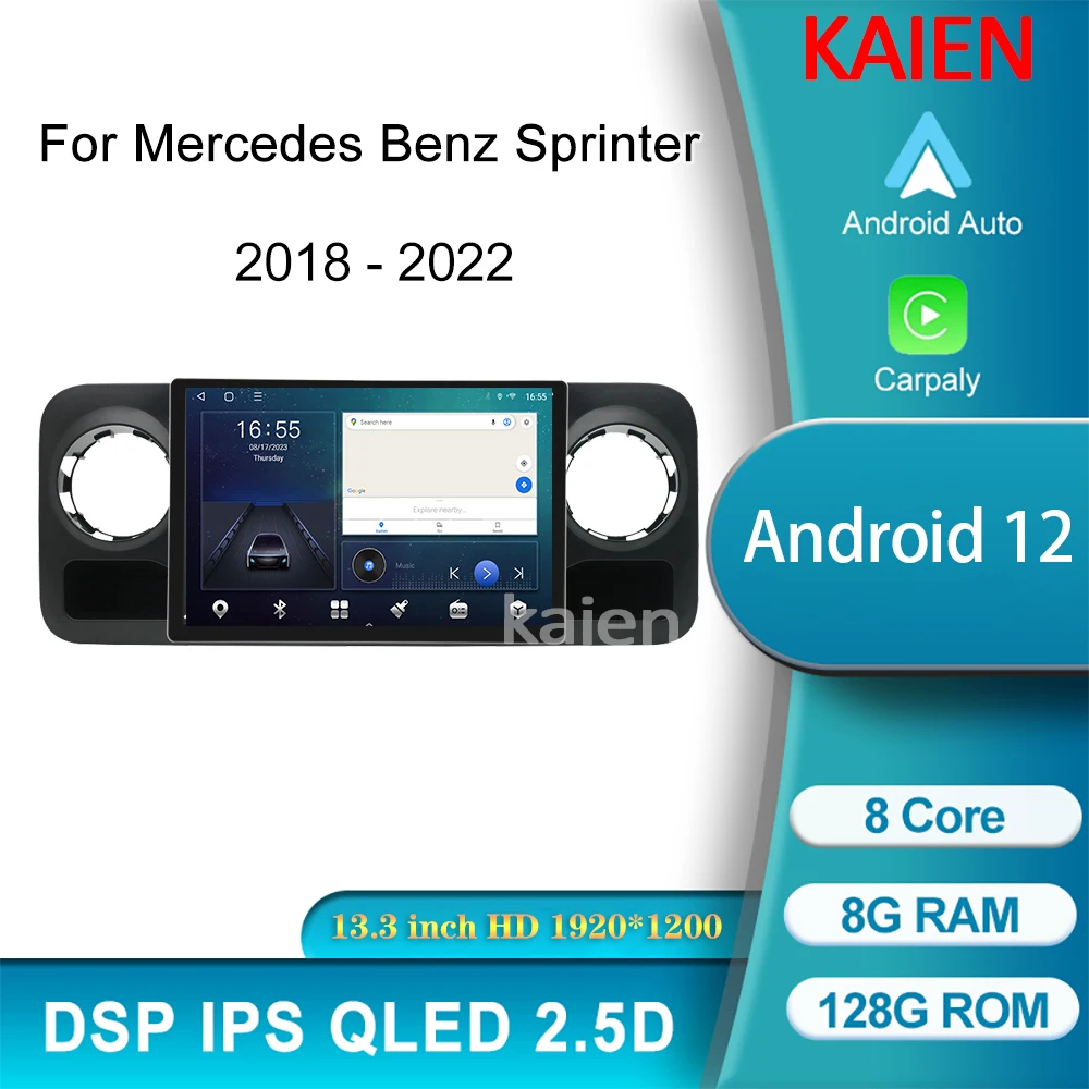 

KAIEN For Mercedes Benz Sprinter 2018-2022 Android Auto Navigation GPS Car Radio DVD Multimedia Video Player Stereo Carplay 4G