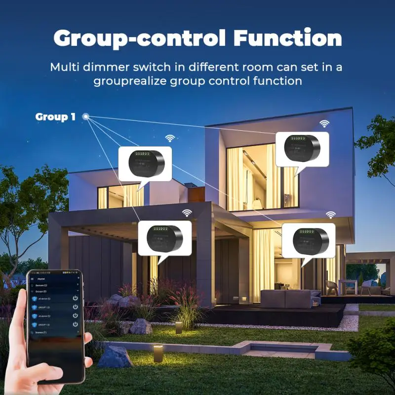 

Умный Wi-Fi-модуль Tuya RF433, потайной переключатель для роликового затвора, с голосовым управлением, работает с Alexa Home