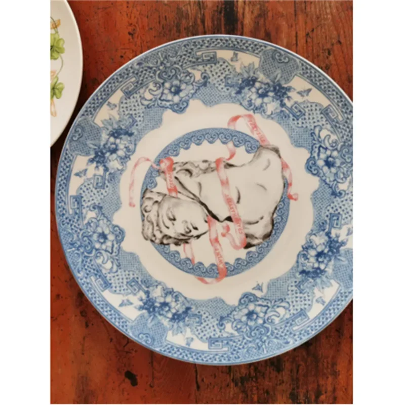 качественная декоративная тарелка Greek Bacchus подвесная бытовая посуда для завтрака