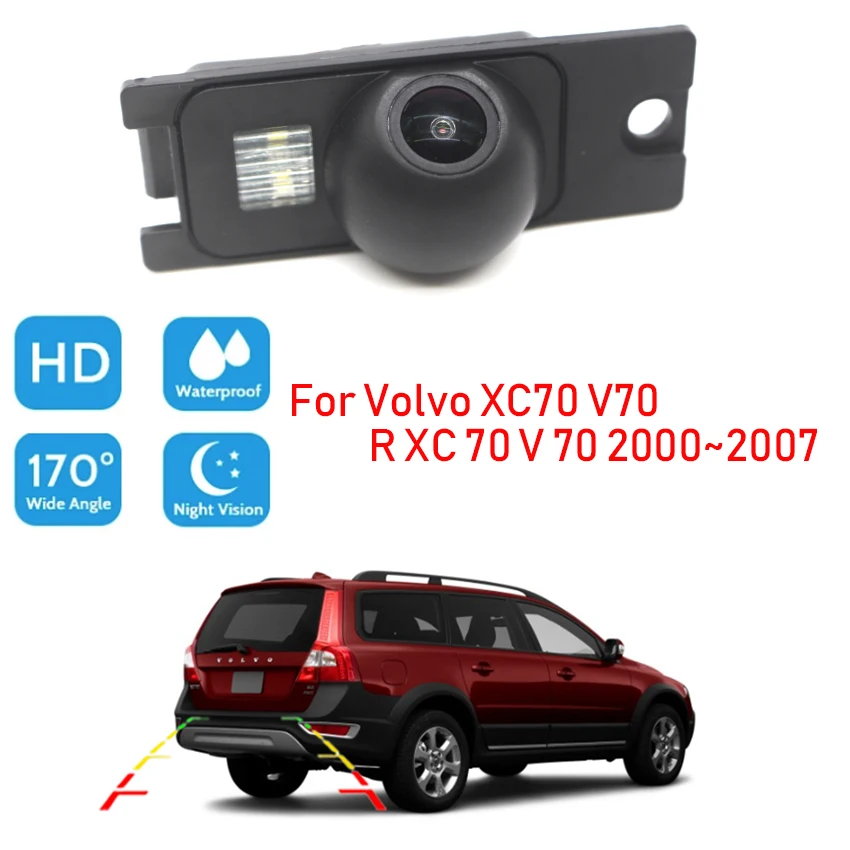 

Car CCD Night View Vsion High quality RCA Rear Camera For Volvo XC70 V70 R XC 70 V 70 2000~2005 2006 2007 Back up Reverse CAM