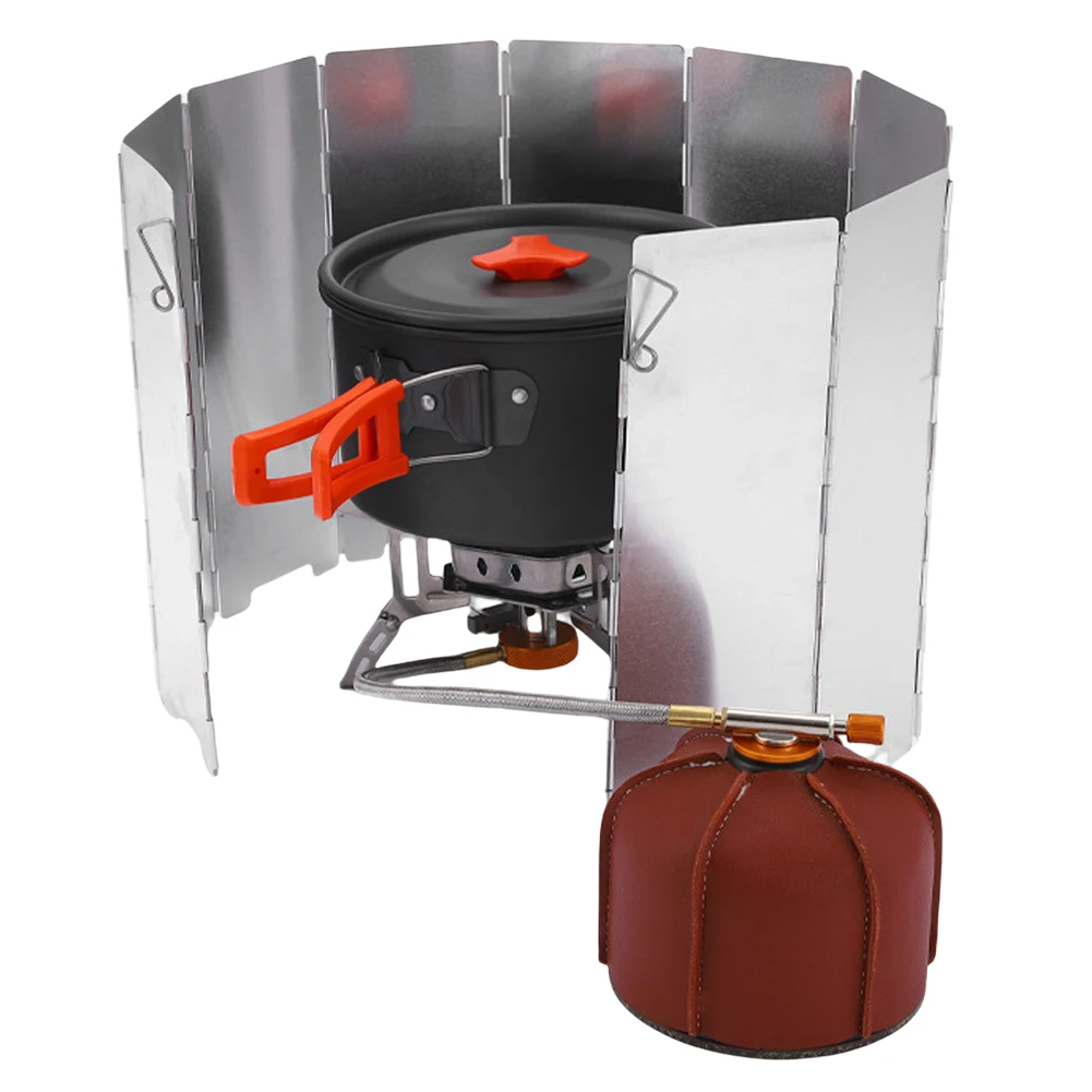 Ветрозащитный экран из алюминиевого сплава для кемпинга портативная плита